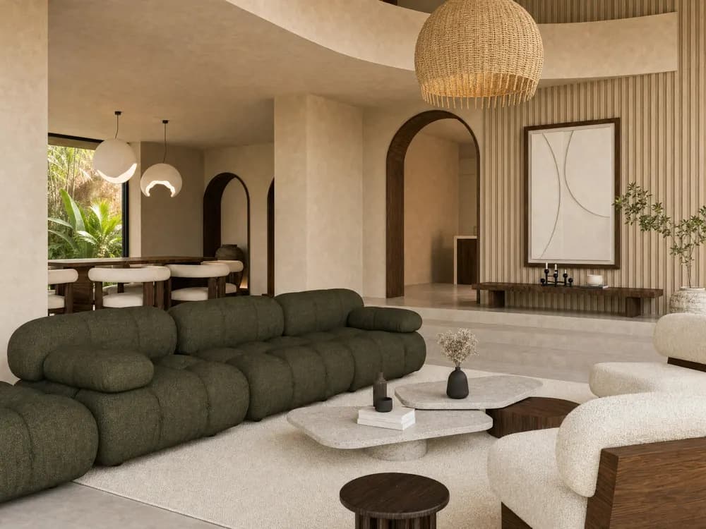 Render 3D de interiorismo de 20 Studio — proyecto 2
