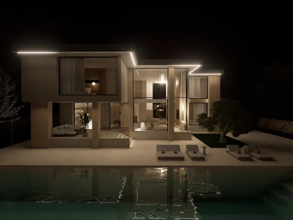 Render 3D de interiorismo de 20 Studio — proyecto 10