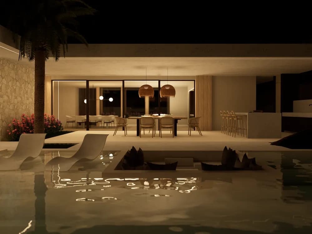 Render 3D de interiorismo de 20 Studio — proyecto 12